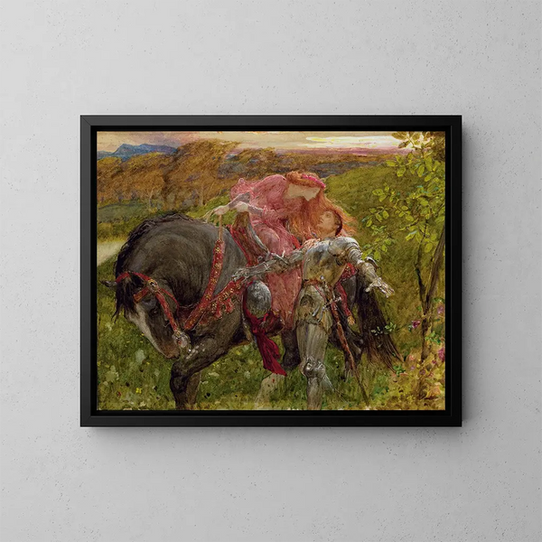 Study for La Belle Dame sans Merci - Frank Dicksee — kehystetty taideteos seinällä