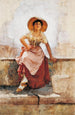 Frank Duveneck - Florenceen nuori tyttö — näkymä teoksesta