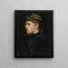 Portrait d'une dame - Frank Duveneck — kehystetty taideteos seinällä