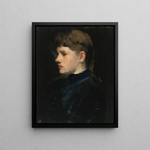 Portrait d'une dame - Frank Duveneck — kehystetty taideteos seinällä