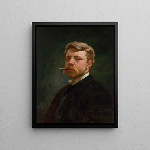 Autoportrait - Frank Duveneck — kehystetty taideteos seinällä