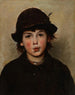 Poika viheltämässä - Frank Duveneck — näkymä teoksesta