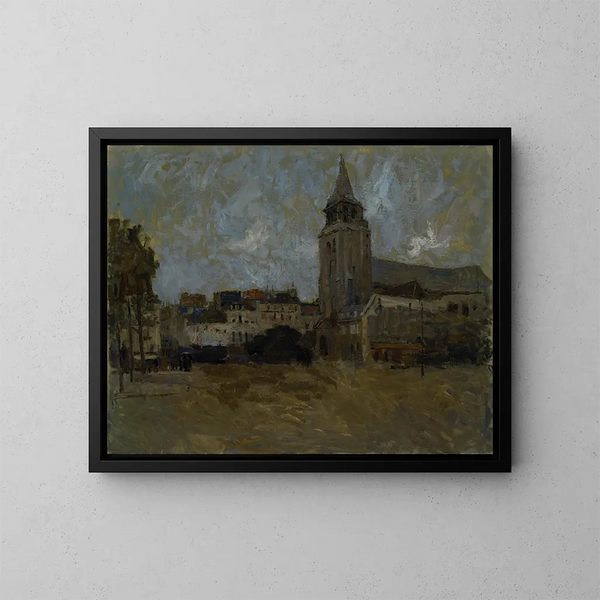Place Saint-Germain-des-Prés - Frank Edwin Scott — kehystetty taideteos seinällä