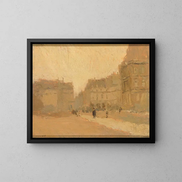 Rue des Pyramides - Frank Edwin Scott — kehystetty taideteos seinällä