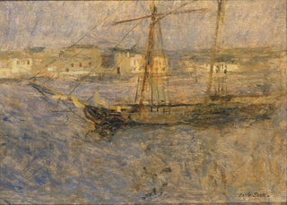 Frank Edwin Scott - Ships at Anchor Cherbourg no I.webp