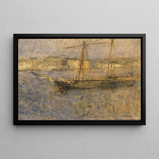 Frank Edwin Scott - Ships at Anchor Cherbourg no I.webp