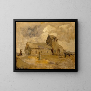 Frank Edwin Scott - Village Church and Cemetery Brittany.webp