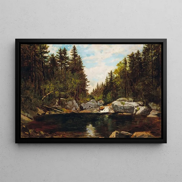 Glen House'n lähellä Emerald-järven, New Hampshire - Frank Henry Shapleigh — kehystetty taideteos seinällä