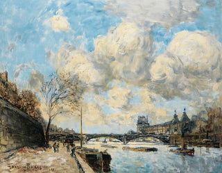 Frank Myers Boggs - Paris The Seine River And The Louvre.webp