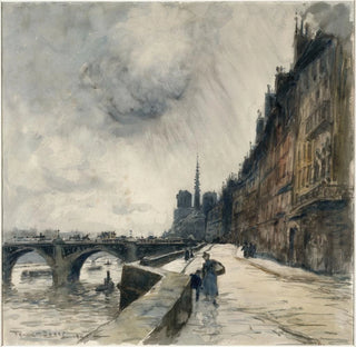 Frank Myers Boggs - Quai de Bthune et pont de la Tournelle.webp