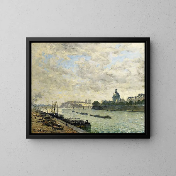 Les bords de la Seine à Paris - Frank Myers Boggs — kehystetty taideteos seinällä