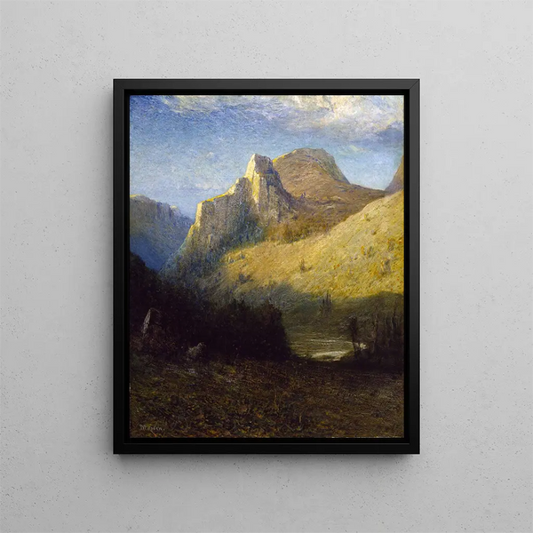 Castle Creek Canyon, Dakota du Sud - Franklin De Haven — kehystetty taideteos seinällä