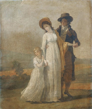 FranoisAndr Vincent - Un jeune couple et une fillette Etude pour La Leon dagriculture.webp