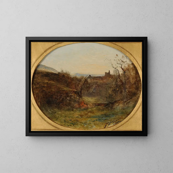 Champfond à Crémieu - François-Auguste Ravier — kehystetty taideteos seinällä