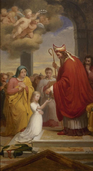FranoisLouis Dejuinne - Conscration de sainte Genevive par saint Germain vque dAuxerre.webp