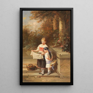 FranoisLouis Lanfant De Metz - Coming home from the garden.webp