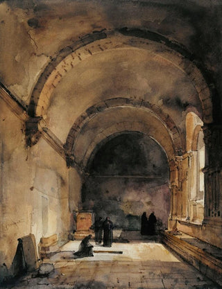 FranoisMarius Granet - Cinq personnages sous une vote.webp