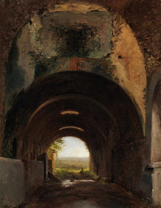 FranoisMarius Granet - View in the Stables of the Villa of Maecenas Tivoli.webp