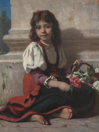 Franois Alfred Delobbe - The little flower girl.webp