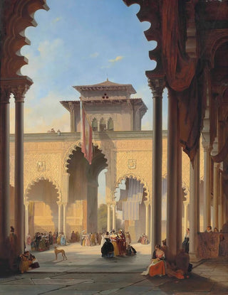 Franois Antoine Bossuet - Court Of The Lions The Alhambra Granada.webp