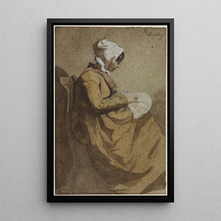 Franois Bonvin - La Brodeuse.webp