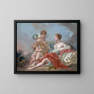Allégorie de la musique - François Boucher — kehystetty taideteos seinällä