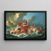 Arion delfiinin päällä - François Boucher — kehystetty taideteos seinällä