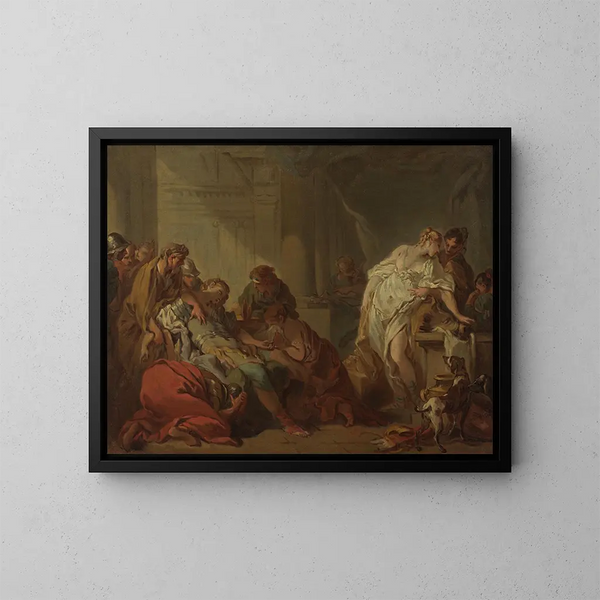 La mort de Méléagre - François Boucher — kehystetty taideteos seinällä