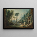 Maisemamaalaus maalaismaisemasta joella - François Boucher — kehystetty taideteos seinällä