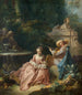 La Leçon de musique - François Boucher — näkymä teoksesta
