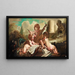 François Boucherin Maalaus Les Petits Oiseleurs, Les Enfants Musiciens — kehystetty taideteos seinällä