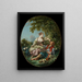 Les Sabots - François Boucher — kehystetty taideteos seinällä