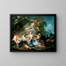 Merkurius luottaa Bacchuksen lapsen Nysan nymfeihin - François Boucher — kehystetty taideteos seinällä