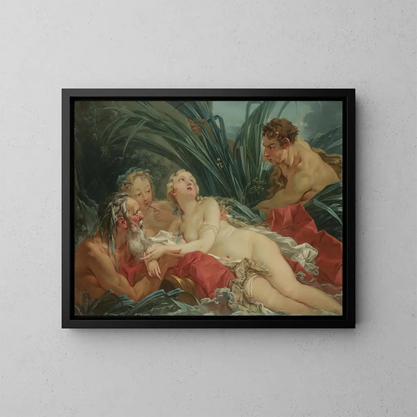 Pan et Syrinx - François Boucher — kehystetty taideteos seinällä