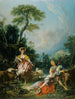 Pastoraali ja kanteleensoittajasta - François Boucher — näkymä teoksesta