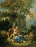 Pastoraali pariskunnasta lähteen äärellä - François Boucher — näkymä teoksesta