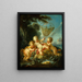 Putti en pêcheur - François Boucher — kehystetty taideteos seinällä