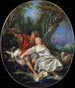 Berger ja bergère levossa - François Boucher — näkymä teoksesta