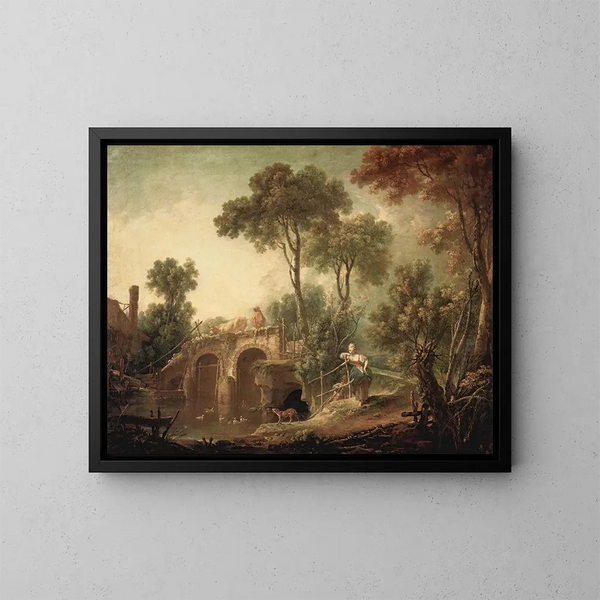 Le Pont - François Boucher — kehystetty taideteos seinällä