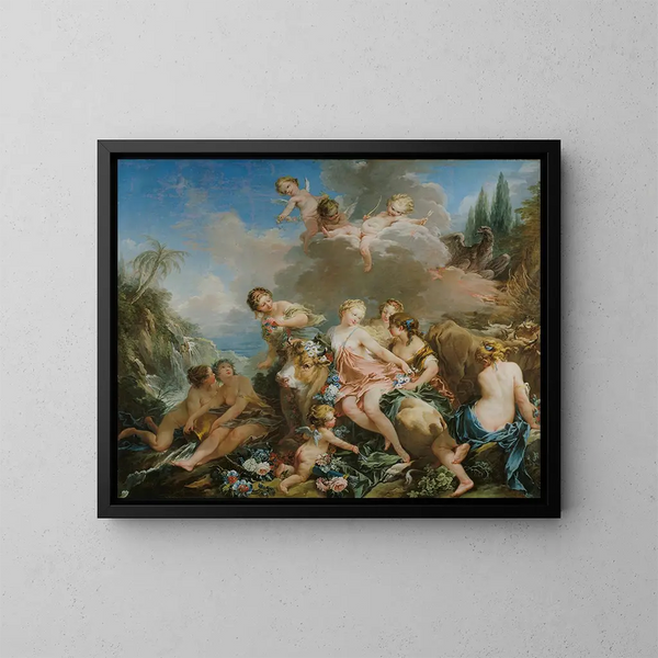 Le Viol d'Europe - François Boucher — kehystetty taideteos seinällä