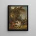 Le repos à la chasse - François Boucher — kehystetty taideteos seinällä