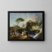 Tivolin näkymä Vesta-temppelillä - François Boucher — kehystetty taideteos seinällä