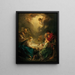 Vierge s'occupant de l'enfant Jésus endormi - François Boucher — kehystetty taideteos seinällä