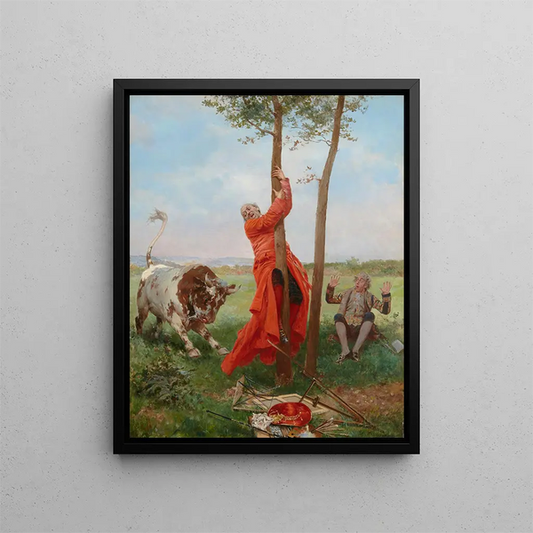 La bulle papale - François Brunery — kehystetty taideteos seinällä