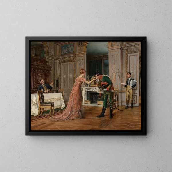 Visiitti sulhasen - François Brunery — kehystetty taideteos seinällä