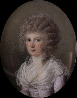 Franois Ferrire - Portrait dune jeune femme en perruque boucle.webp