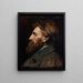 Portrait d'Auguste Rodin - François Flameng — kehystetty taideteos seinällä