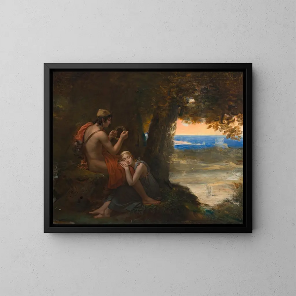 Daphnis et Chloé - François Gérard — kehystetty taideteos seinällä
