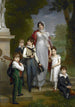 Muotokuva Louise-Antoinette-Scholastique Guéhéneuc'n, Maréchale Lannesin, Montebello-herttuattaren, hänen lastensa kanssa - François Gérard — näkymä teoksesta