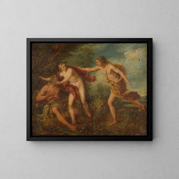 Apollon ja Daphné - François Lemoyne — kehystetty taideteos seinällä